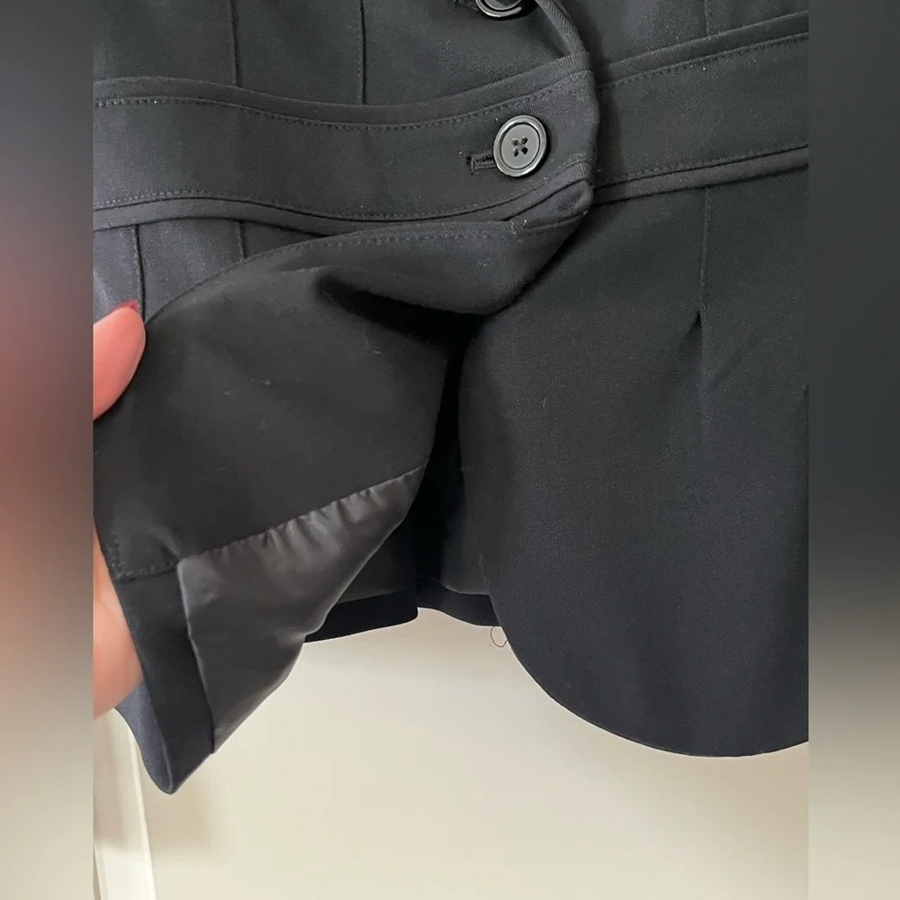 Elle Rich Black Tailored Blazer Jacket Women’s size 6 - Picture 4 of 14